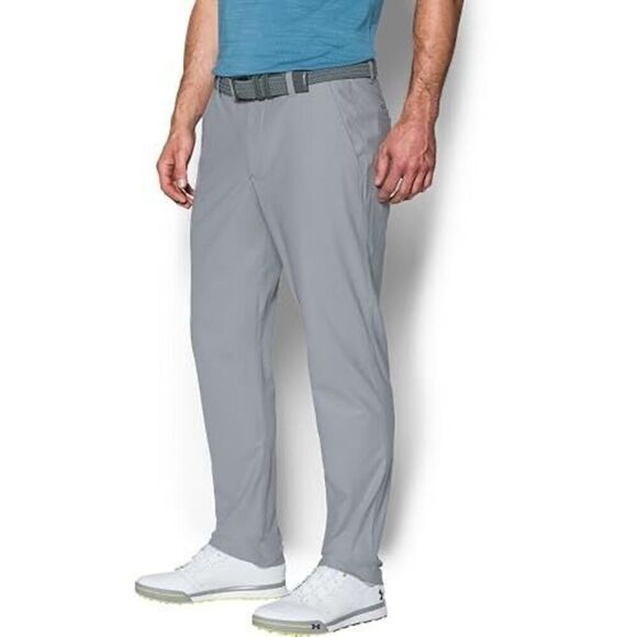 ✨Under Armour 1301985 Threadborne Tour Tapered Grey Sz 34/32 Pants✨ - Picture 1 of 10